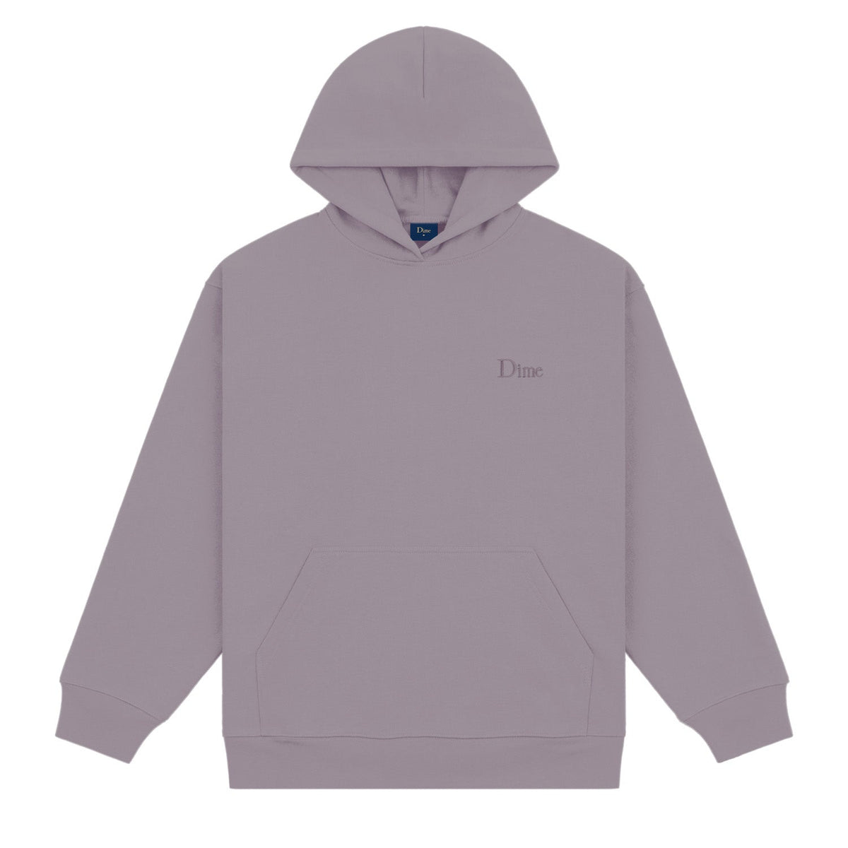 Dime Men Classic Small Logo Hoodie Plum Gray - SWEATERS - Canada