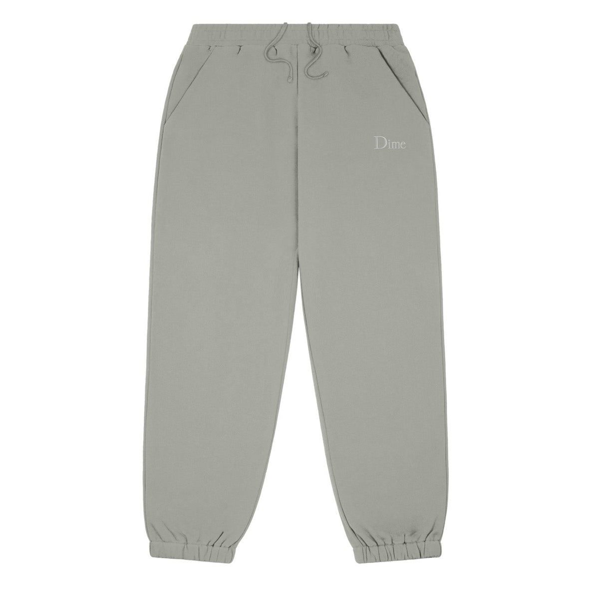 Dime Men Classic Small Logo Sweatpants Gravel - BOTTOMS - Canada