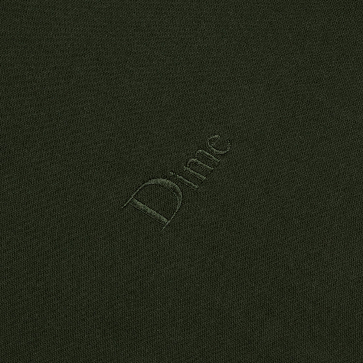 Dime Men Classic Small Logo T-Shirt Forest Green - T-SHIRTS - Canada