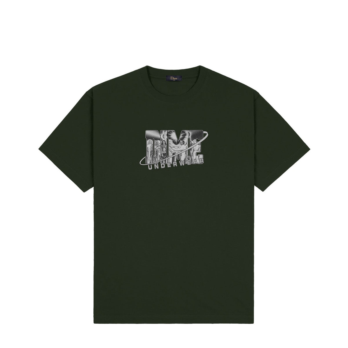 Dime Men Cosmic T-Shirt Forest Green - T-SHIRTS - Canada Main image