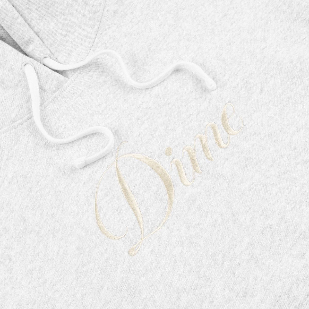 Dime Men Cursive Logo Hoodie Ash - SWEATERS - Canada