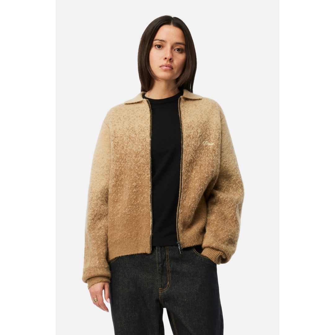 Dime Mohair Double Zip Knit Camel - SWEATERS - Canada