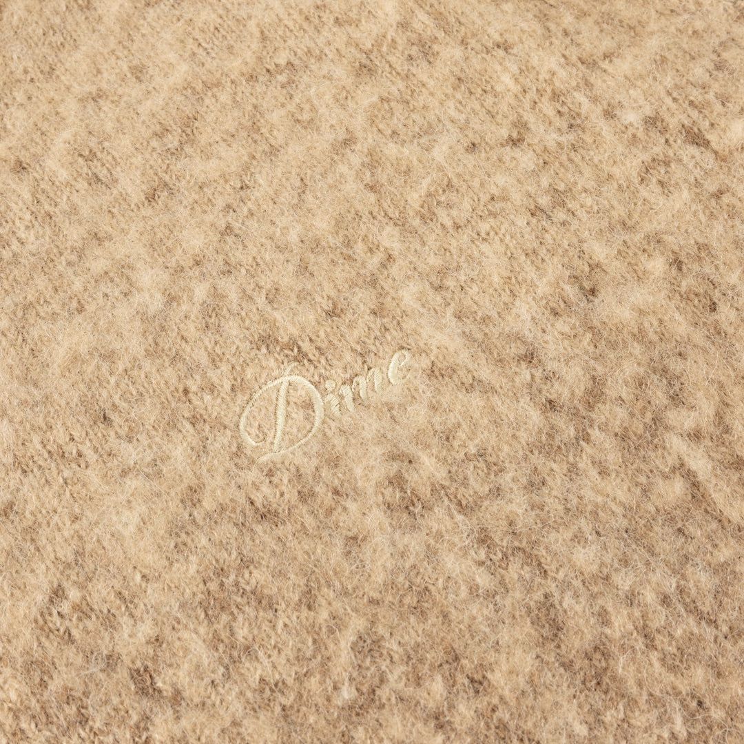 Dime Mohair Double Zip Knit Camel - SWEATERS - Canada
