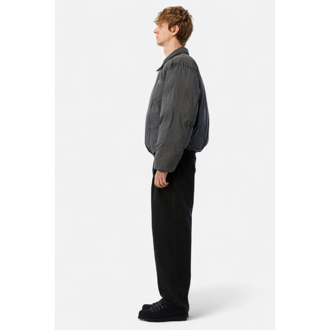 Dime Pleated Puffer Charcoal - OUTERWEAR - Canada