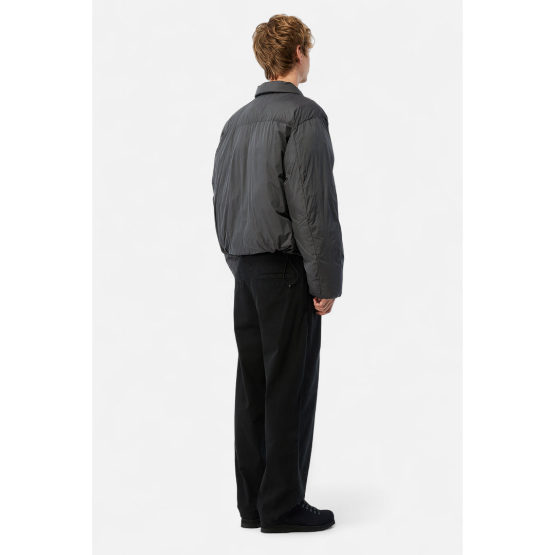 Dime Pleated Puffer Charcoal - OUTERWEAR - Canada