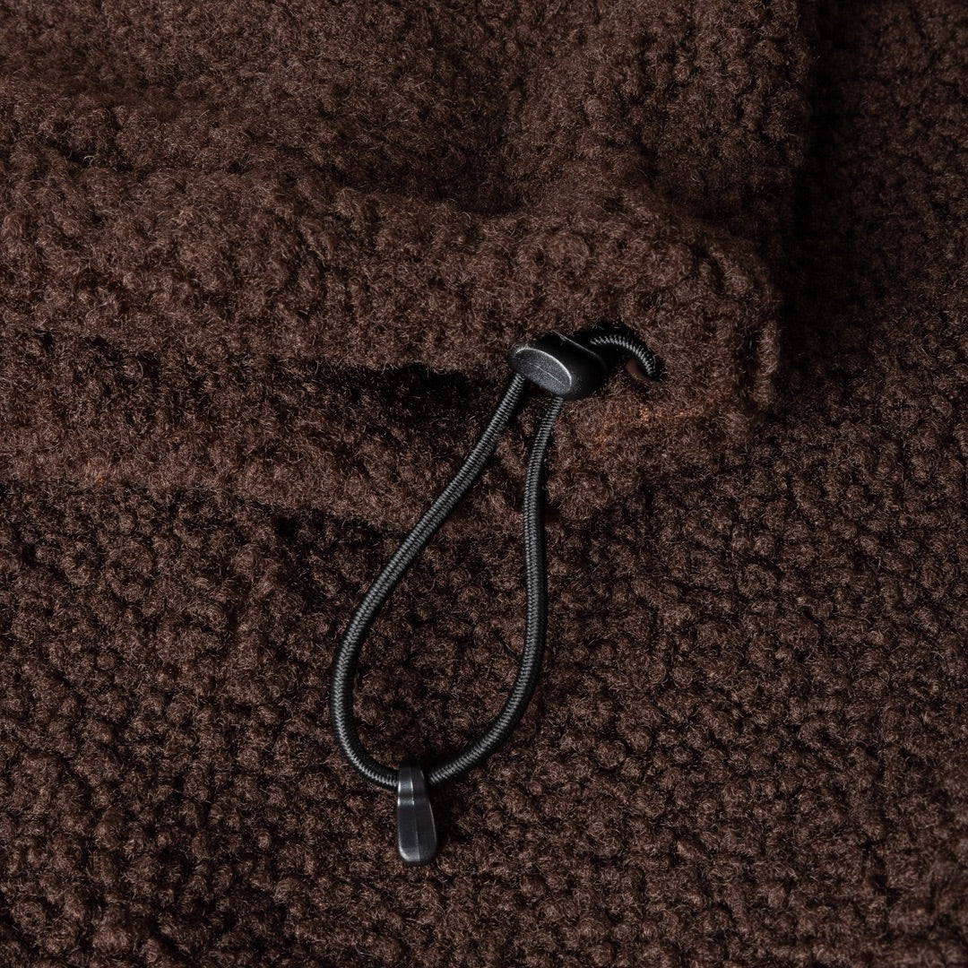 Dime Polar Fleece Sherpa Zip Brown - TOPS - Canada