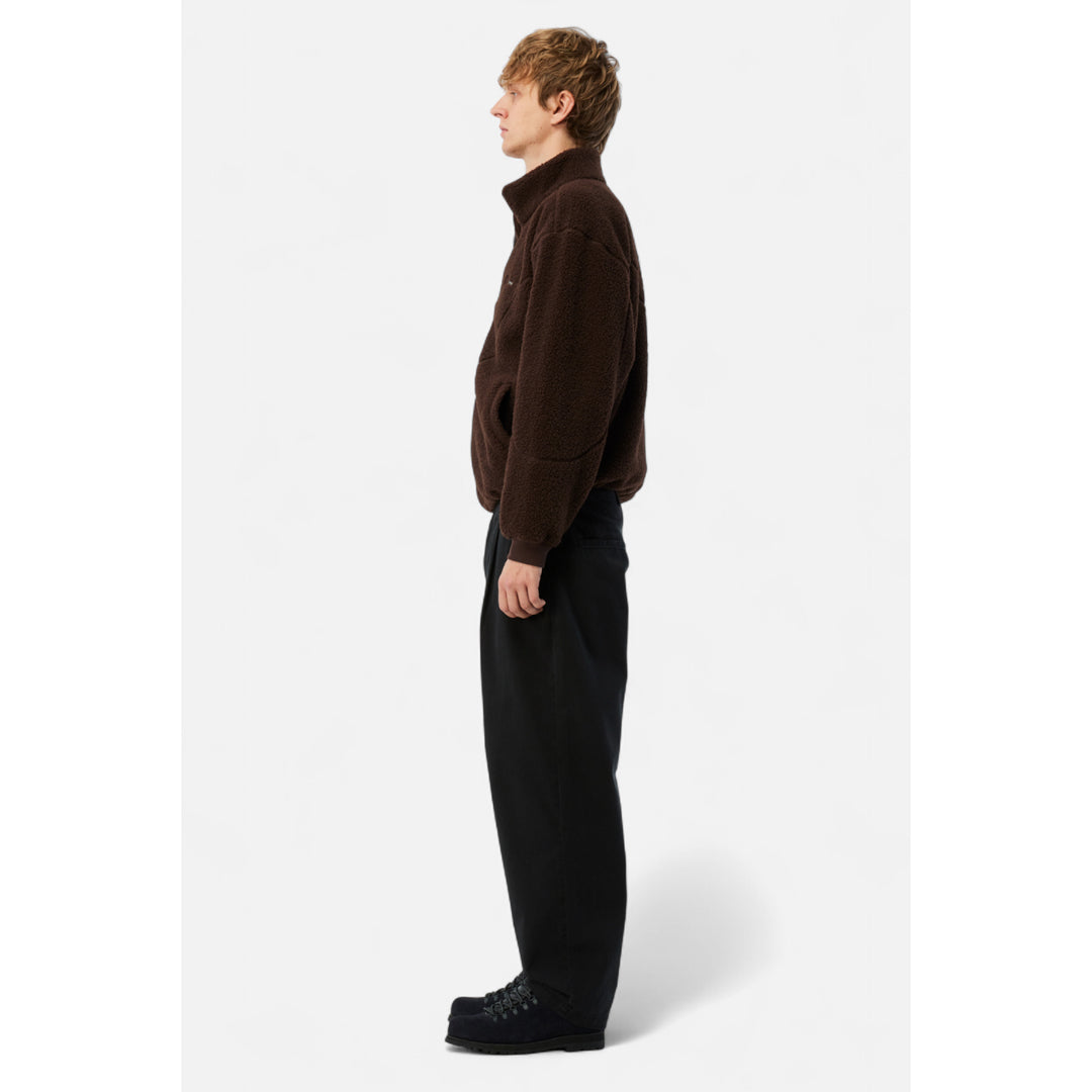 Dime Polar Fleece Sherpa Zip Brown - TOPS - Canada