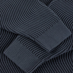 Dime Wave Knit Sweater Navy - SWEATERS - Canada