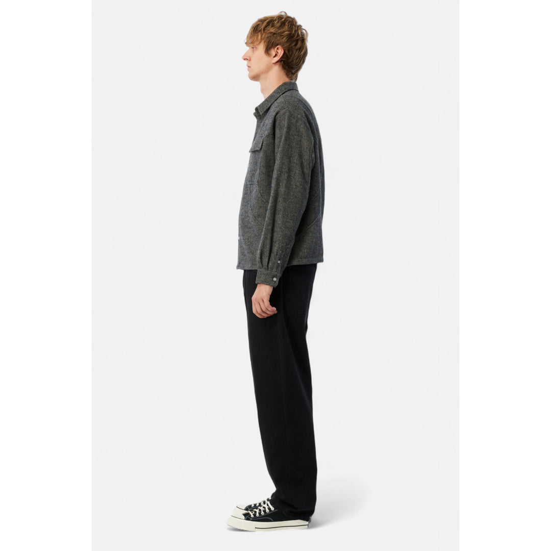 Dime Wool Overshirt Silver - TOPS - Canada