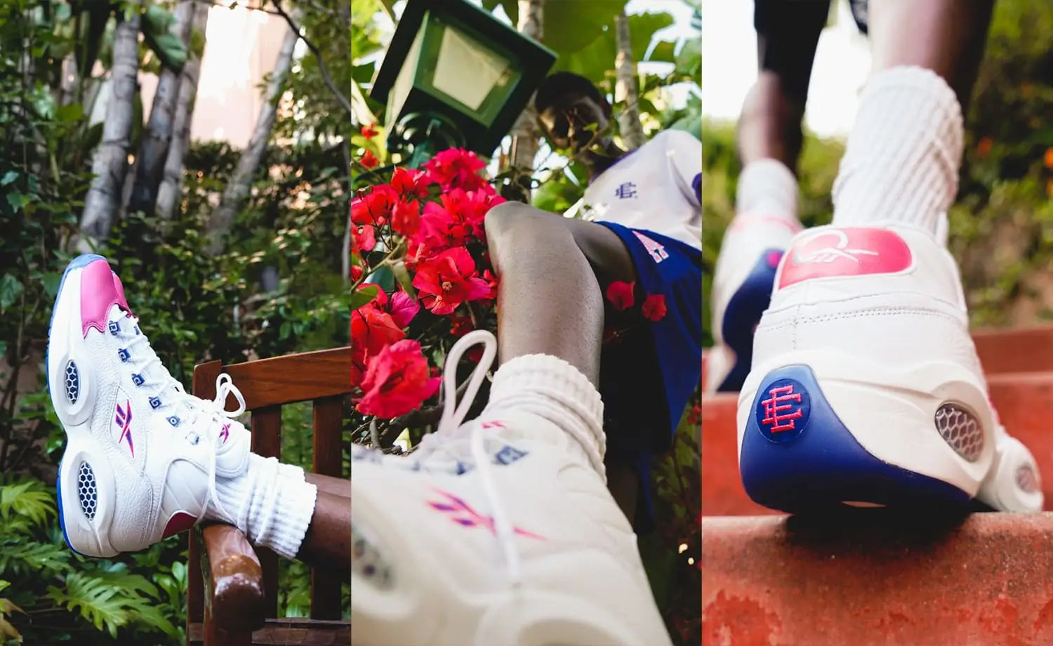 Eric Emanuel x Reebok Question Mid: Pink Toe