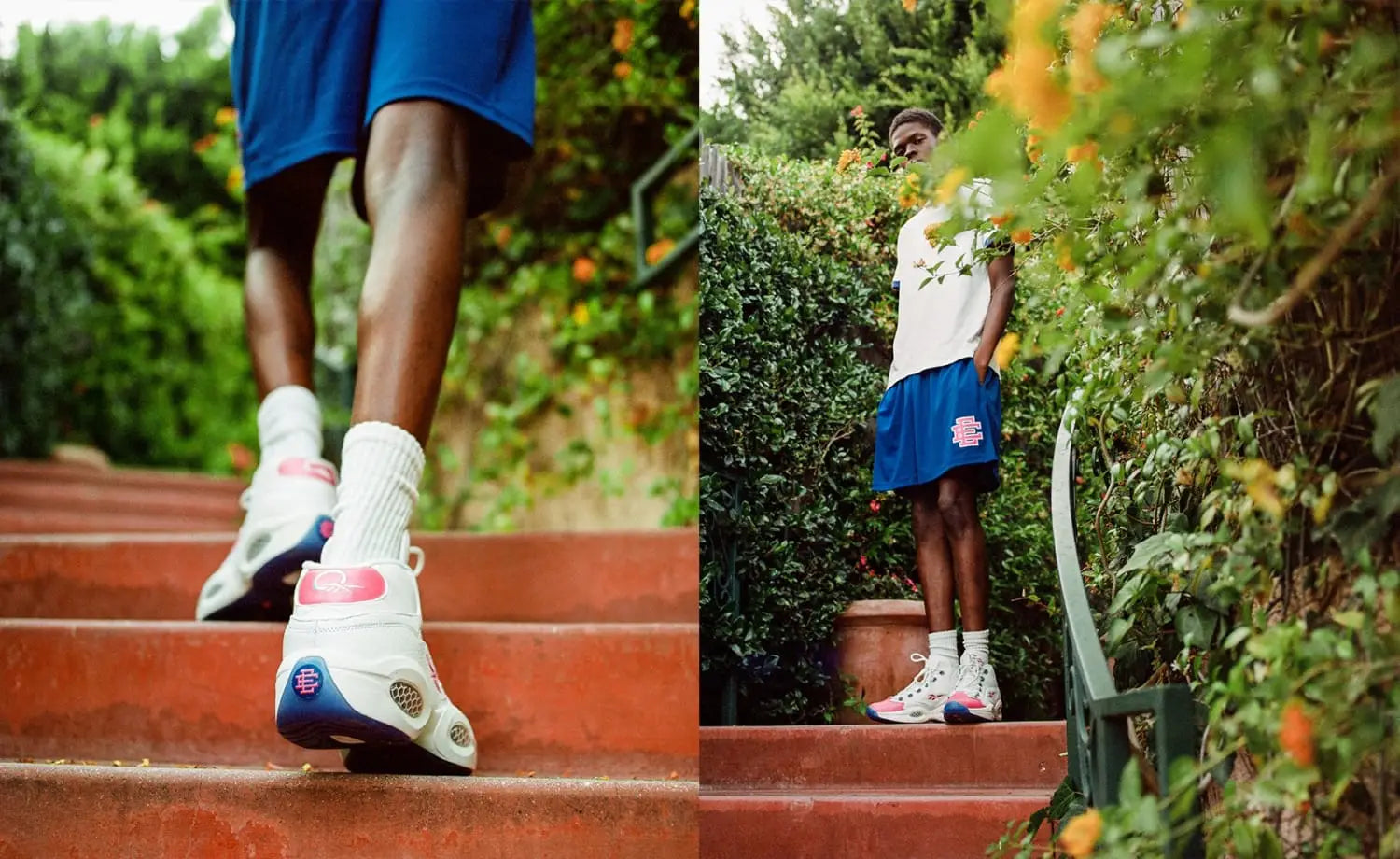 Eric Emanuel x Reebok Question Mid: Pink Toe