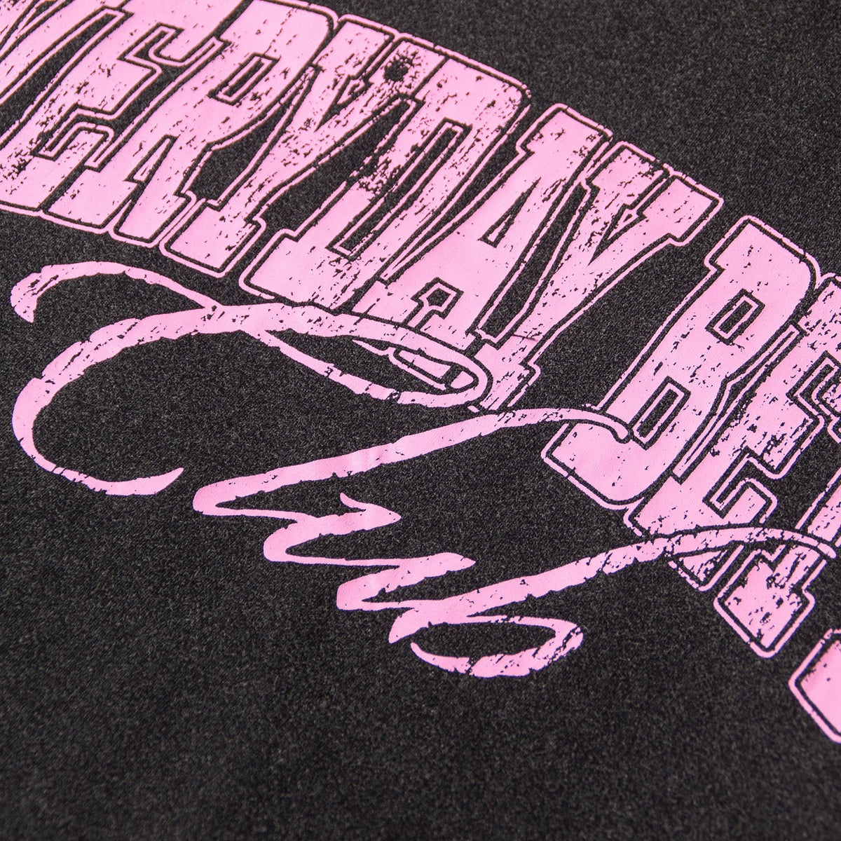 Everyday Better Club ’Club Classic’ Scripted T-Shirt Black Pink - T-SHIRTS - Canada