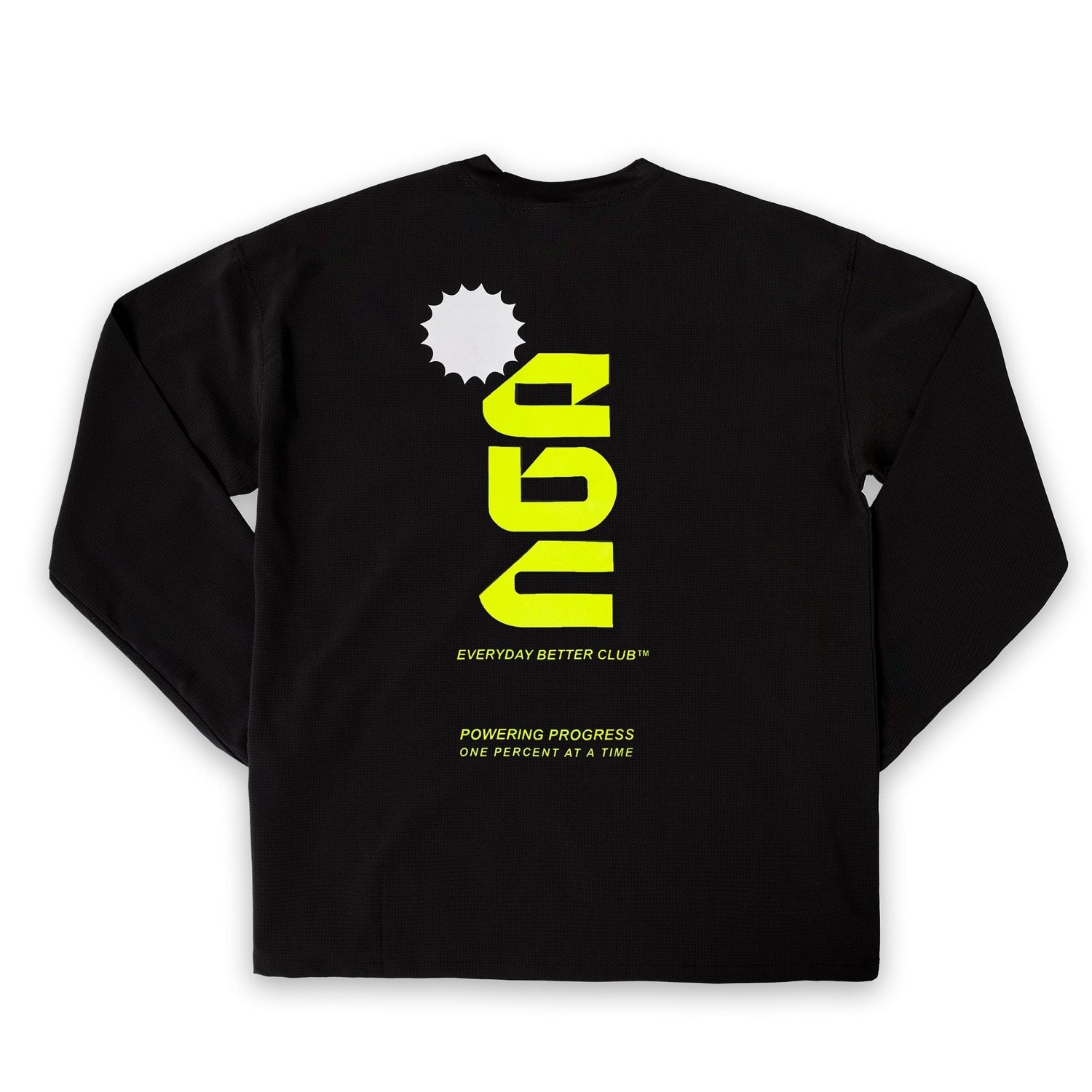 Everyday Better Club Performance Longsleeve Black Neon - T-SHIRTS - Canada