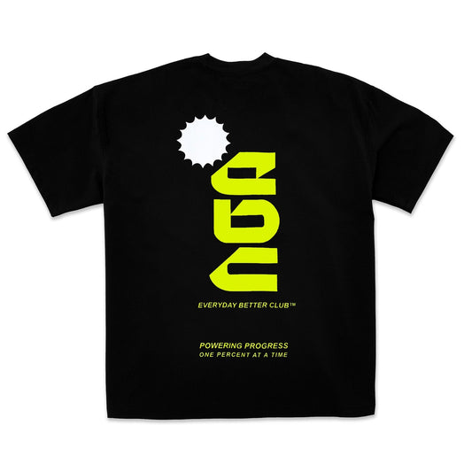 Everyday Better Club Performance T-Shirt Black Neon - T-SHIRTS - Canada
