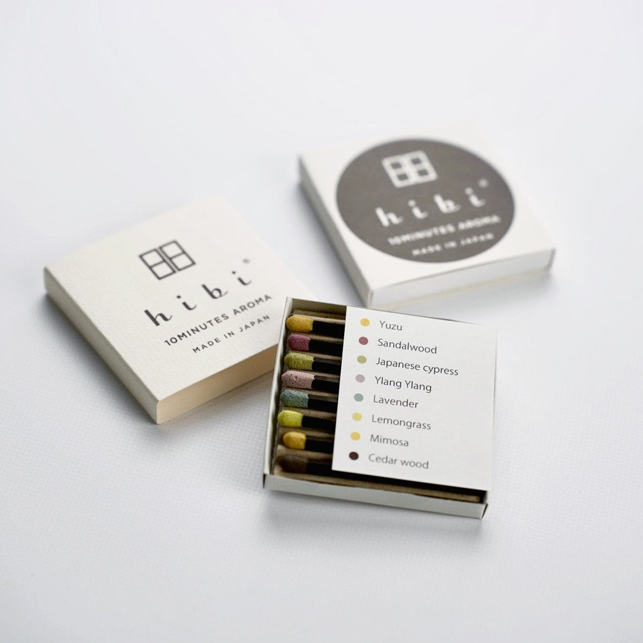 Hibi Special Edition -  Assorted Regular box of 8 fragrances - Japanese Cypress, Sandalwood, Yuzu, Lemongrass, Lavender, Ylang Ylang, Cedarwood, Mimosa Secondary image