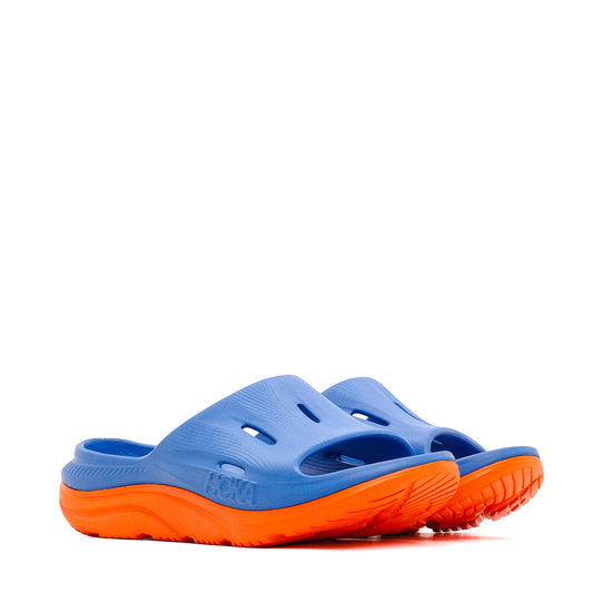 Hoka One One Junior Ora Recovery Slide 3 Coastal Sky Vibrant Orange 1134471-CSVO - FOOTWEAR - Canada