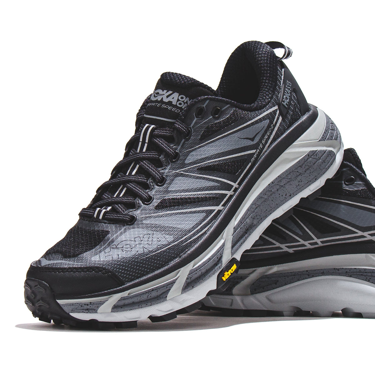 Hoka One Men Mafate Speed 2 Black Castlerock 1126851-BCSTL - FOOTWEAR Canada