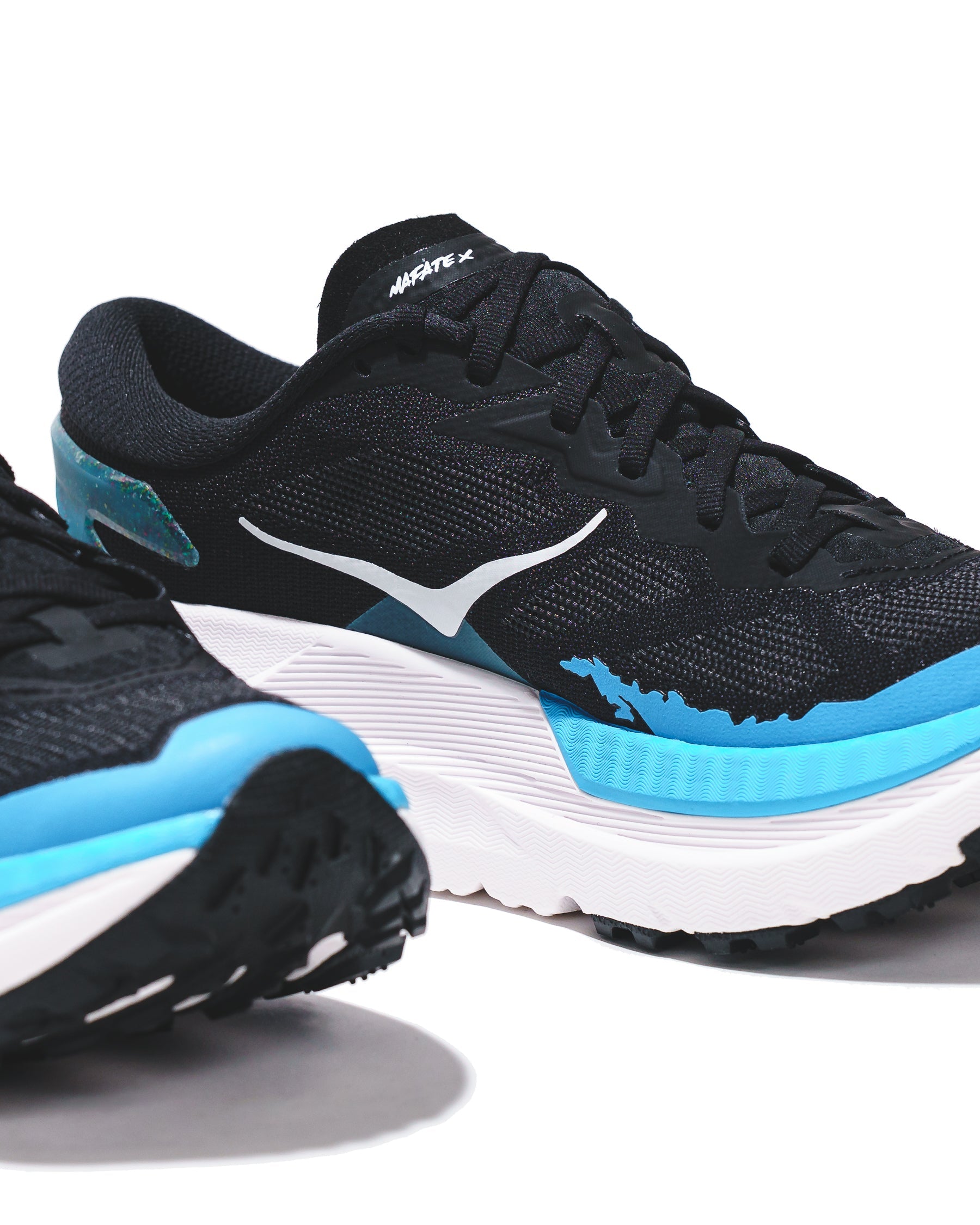 Hoka One One Men Mafate X Black Skyward Blue 1161990-BKSK - FOOTWEAR - Canada