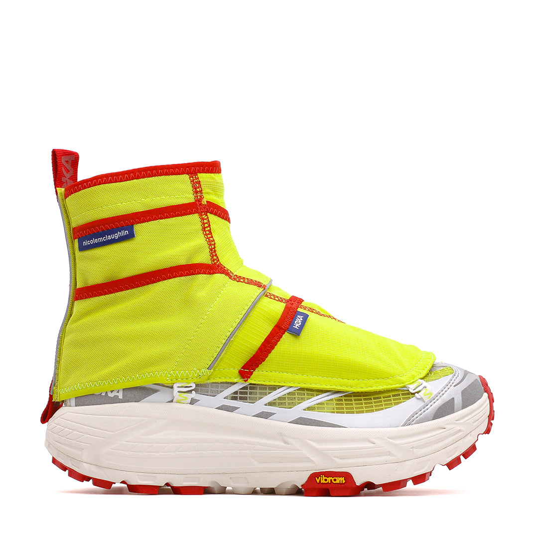 Hoka One One Men x Nicole McLaughlin Mafate Three2 White Neon Yellow 1153931-WNN - FOOTWEAR - Canada Main image