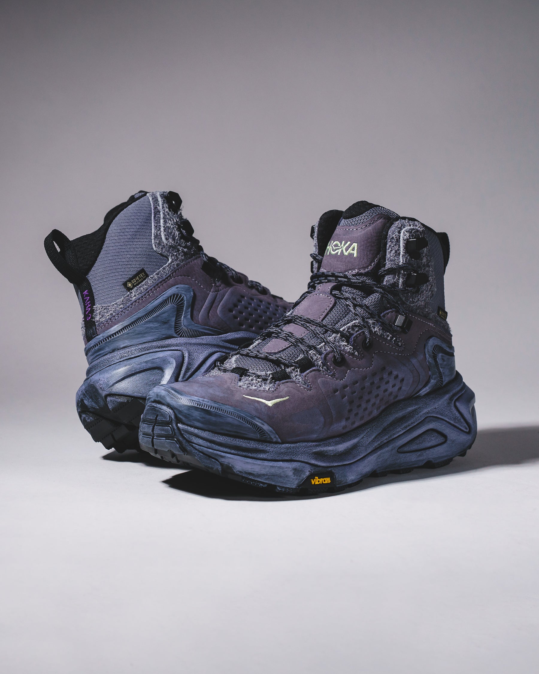 Hoka One One Unisex Kaha 3 GTX TP Grey Skies Lilac Hydrangea 1168950-GHY - FOOTWEAR - Canada