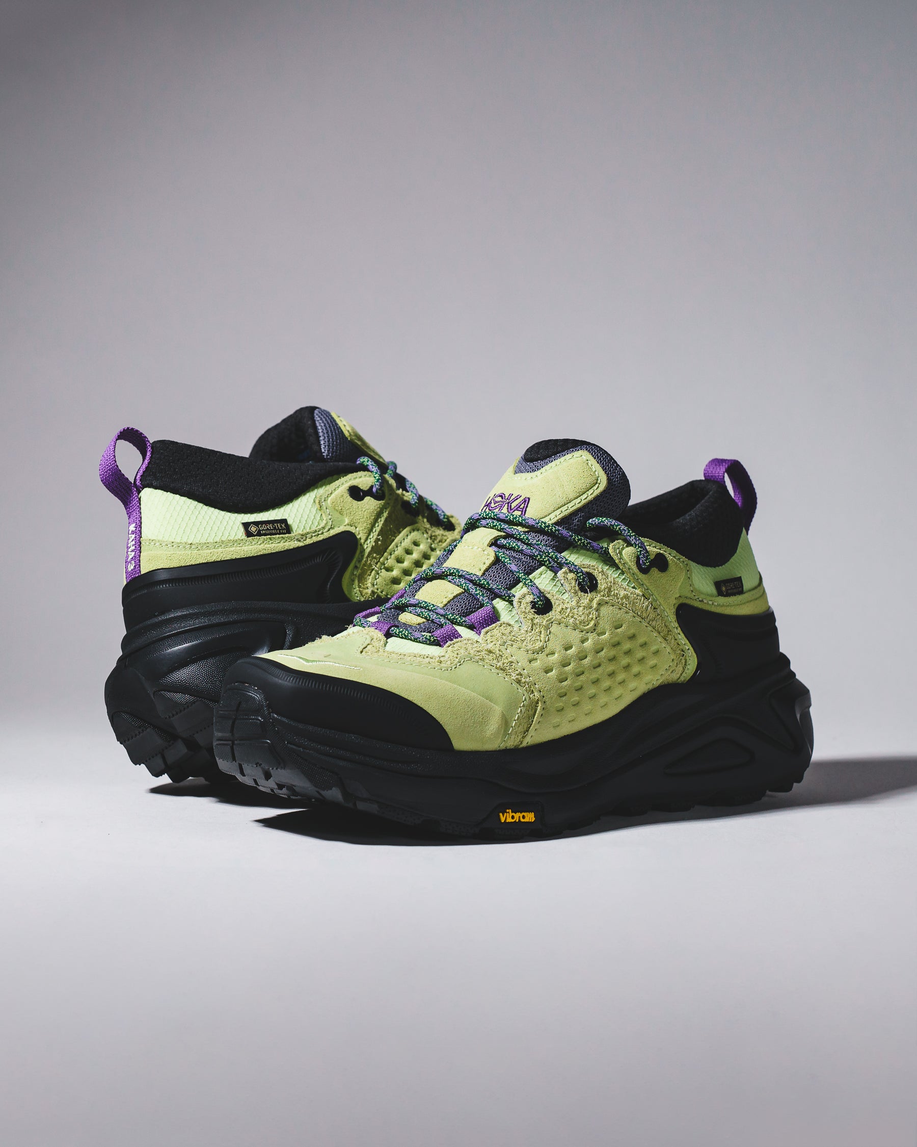 Hoka One One Unisex Kaha 3 Low GTX TP Honeydew Black 1168951-HWB - FOOTWEAR - Canada