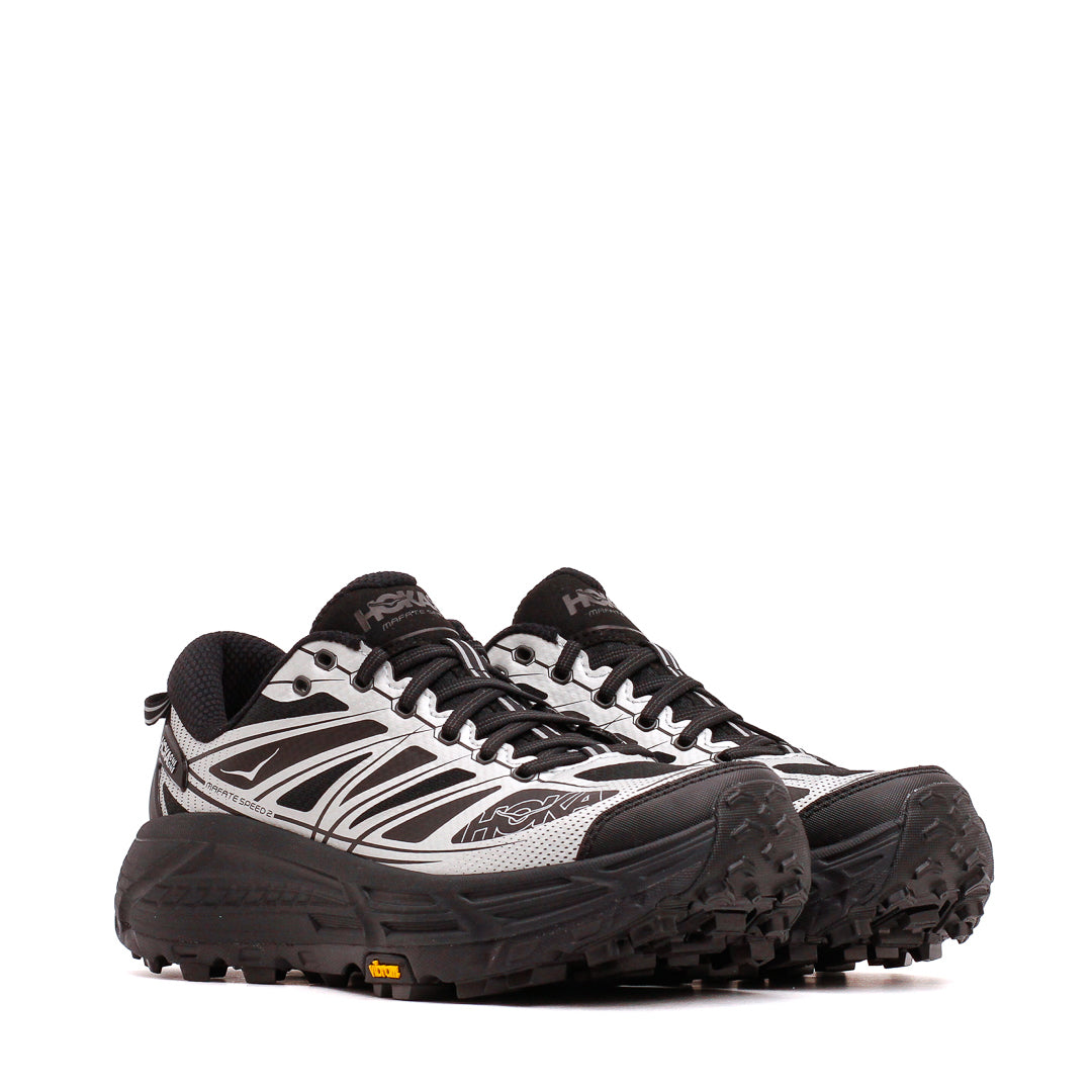 Hoka One One Unisex Mafate Speed 2 Black Silver 1126851-BKSV - FOOTWEAR - Canada
