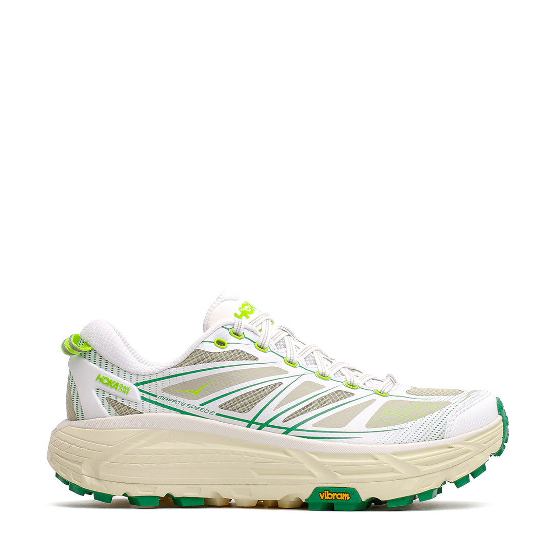 Hoka One One Unisex Mafate Speed 2 White Fresh Cut Grass 1126851-WTFR - FOOTWEAR - Canada Main image