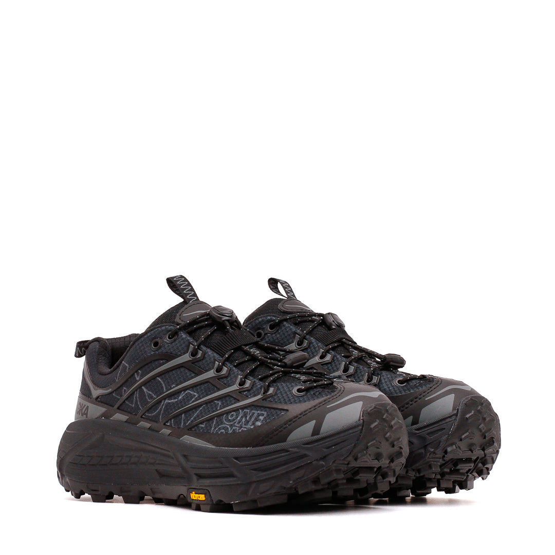 Hoka One One Unisex Mafate Three2 Wordmark Black Outer Orbit Core 1175490-BCKT Secondary image