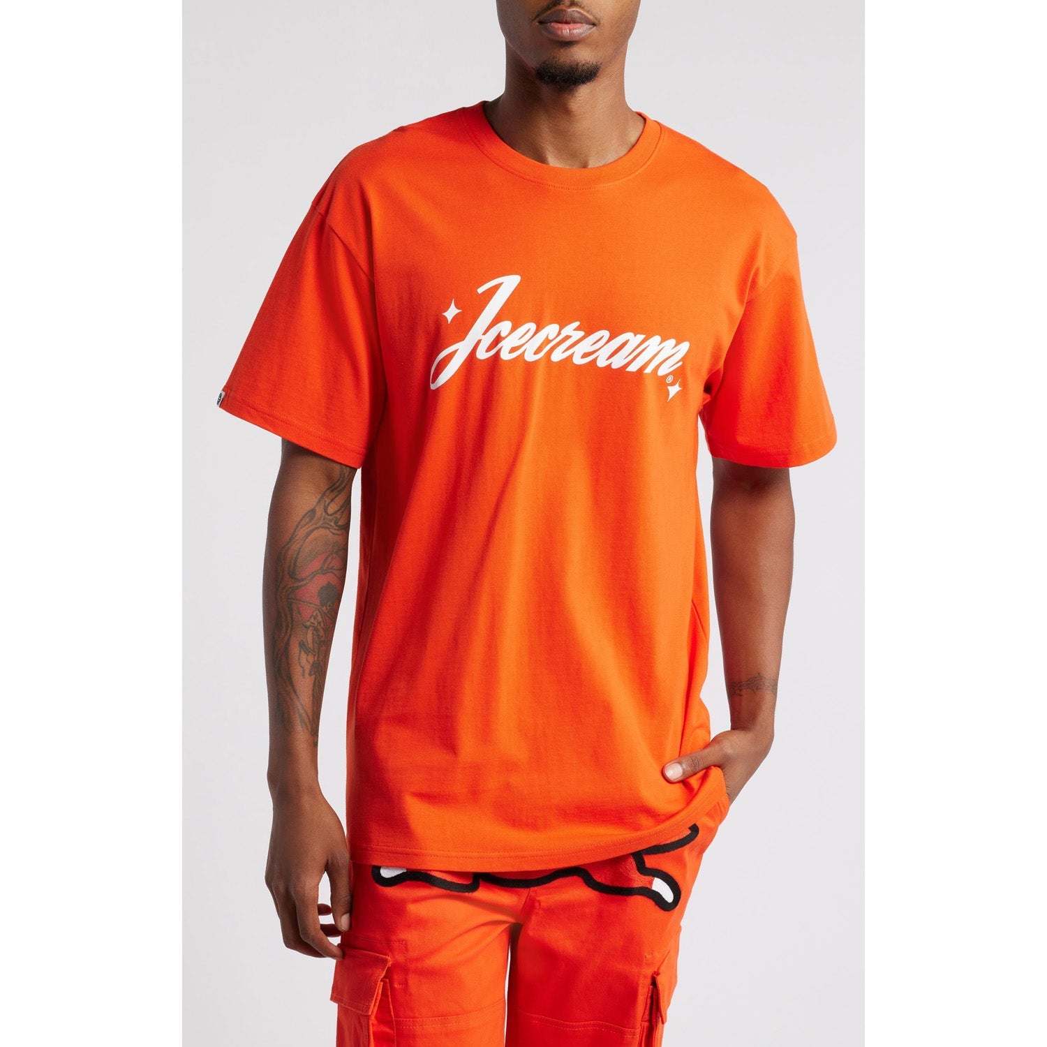 ICECREAM Men Dazzle SS Tee Spicy Orange Secondary image
