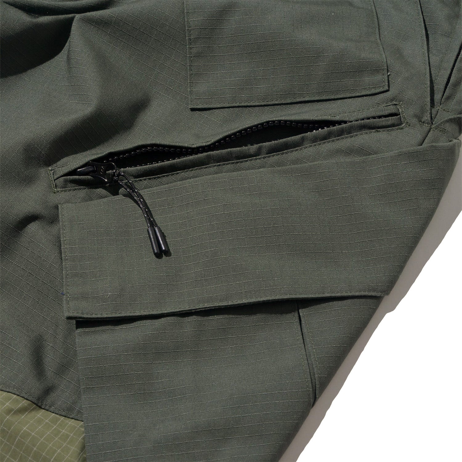 LAKH Big Pocket in pockets Cargo Pants Olive - BOTTOMS - Canada