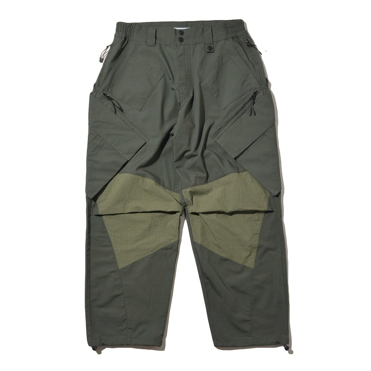 LAKH Big Pocket in pockets Cargo Pants Olive - BOTTOMS - Canada