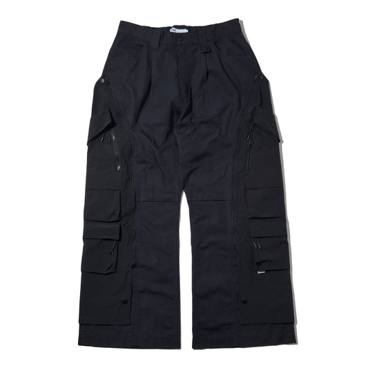 LAKH Detachable Ten Pockets Cargo Pants Black - BOTTOMS - Canada