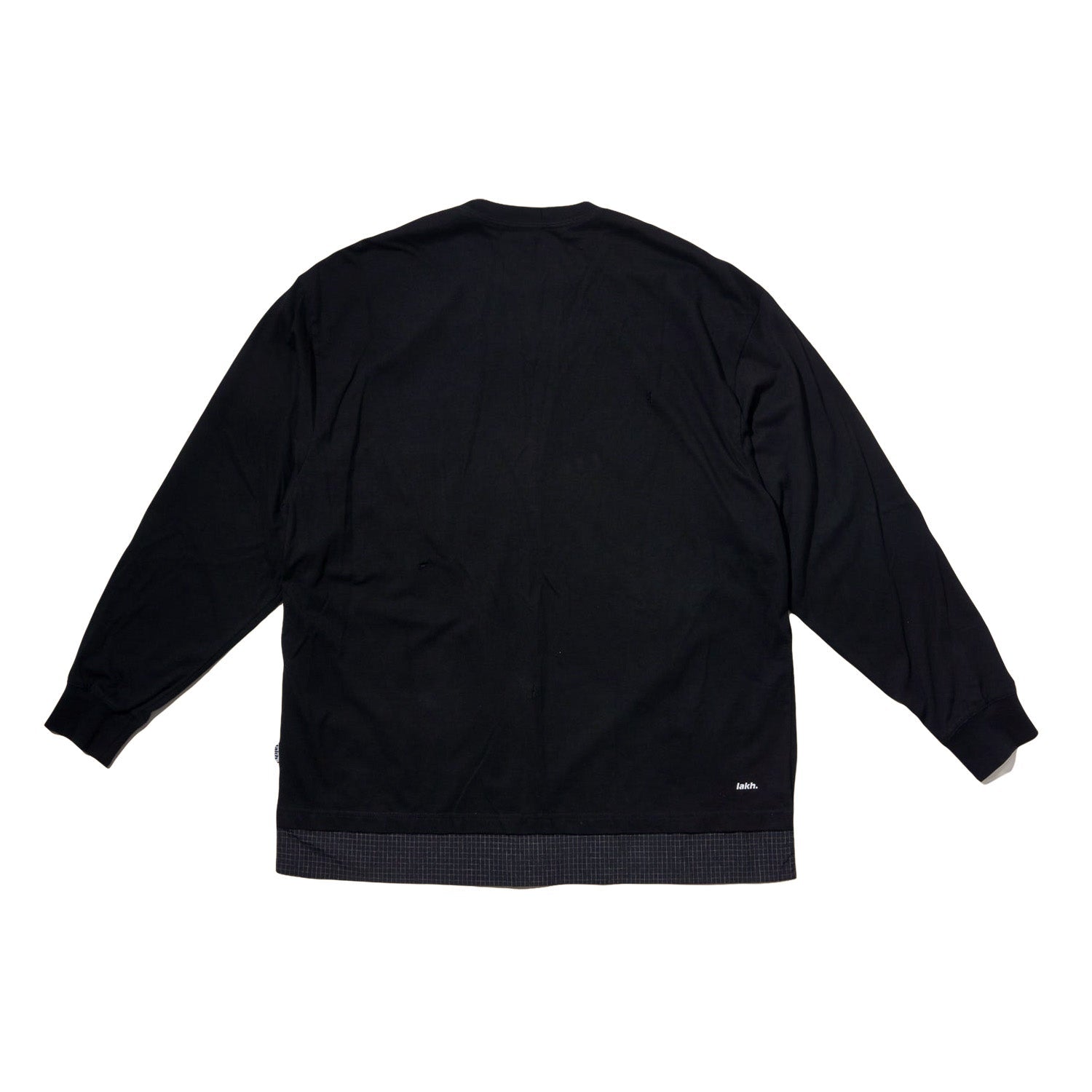 LAKH Distressed Patch Layering Tee Black Secondary image