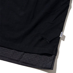 LAKH Distressed Patch Layering Tee Black - T-SHIRTS - Canada