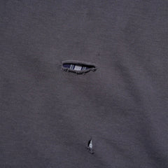 LAKH Distressed Patch Layering Tee DK Grey - T-SHIRTS - Canada