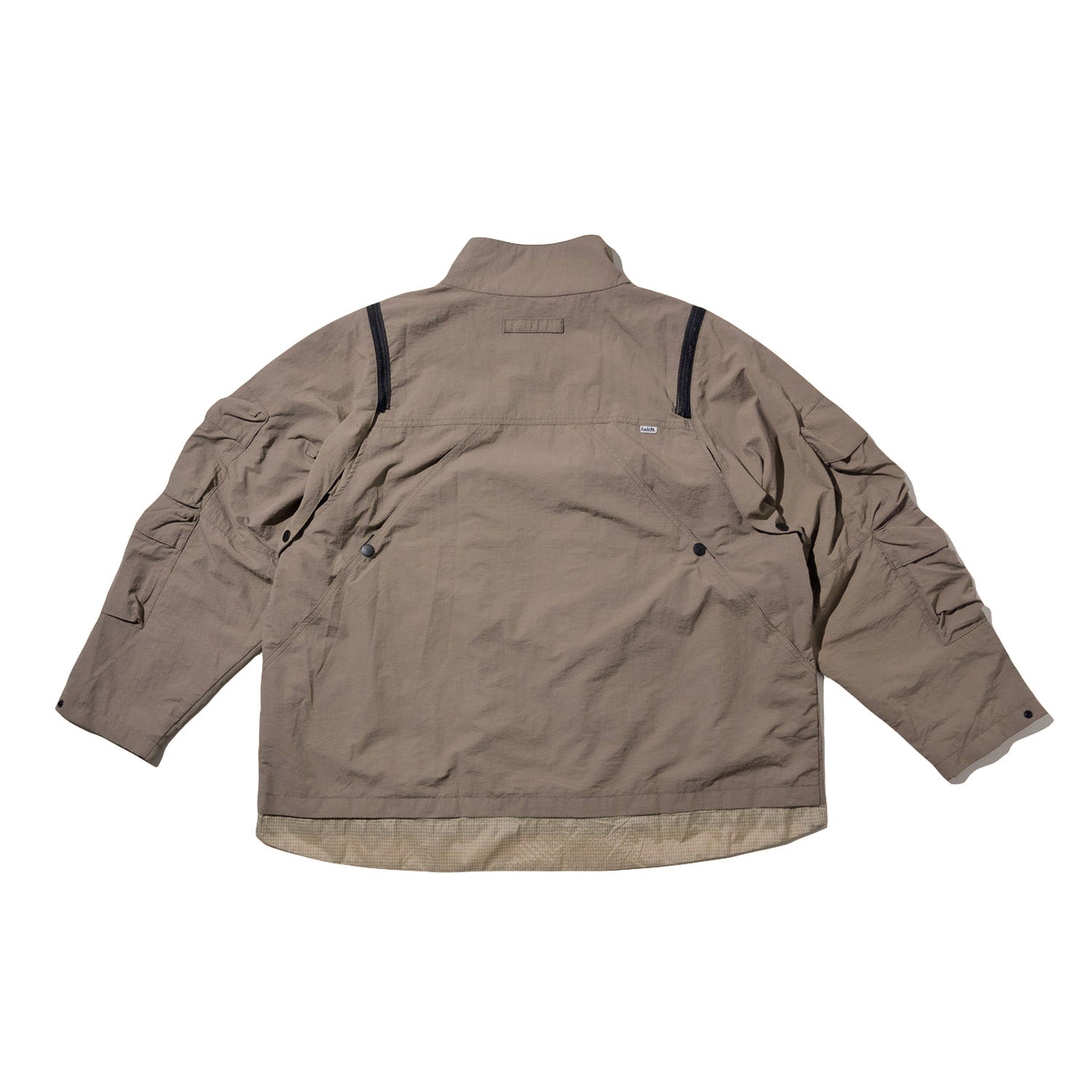 LAKH Double-way Detachable Vest Jacket Kahki - TOPS - Canada