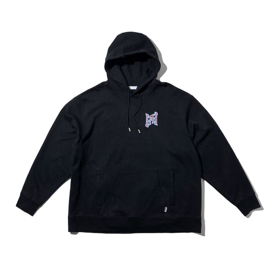 LAKH Embroidery Hooded Sweatshirt Black - SWEATERS - Canada