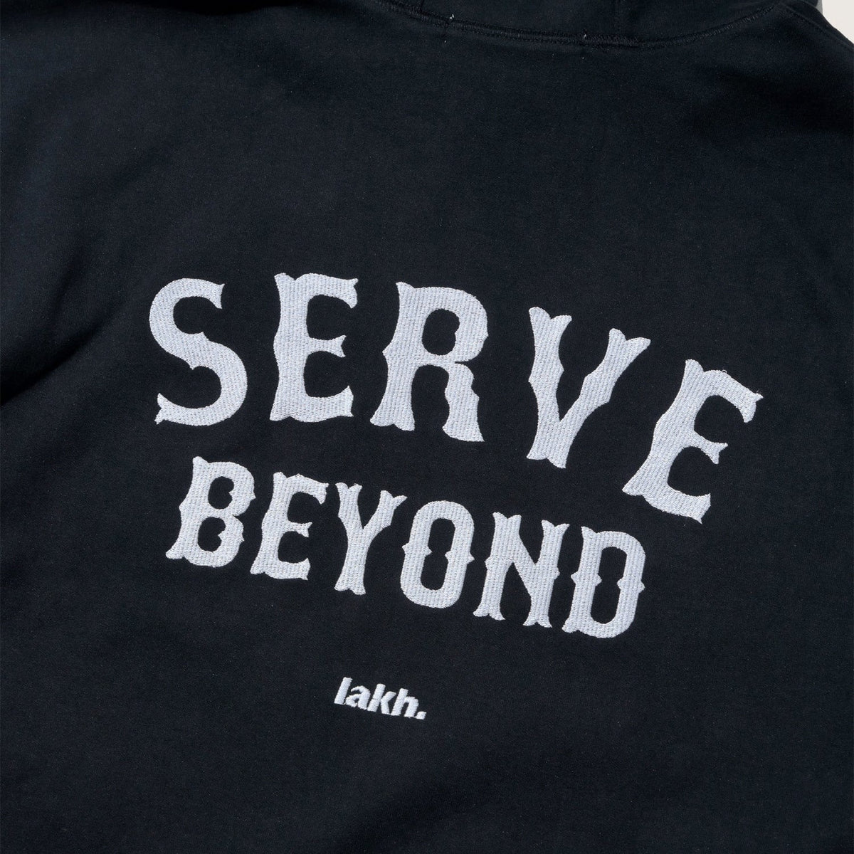 LAKH Embroidery Hooded Sweatshirt Black - SWEATERS - Canada