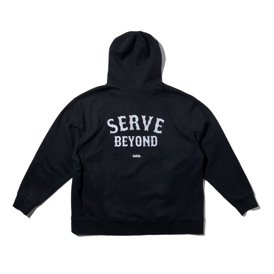 LAKH Embroidery Hooded Sweatshirt Black - SWEATERS - Canada