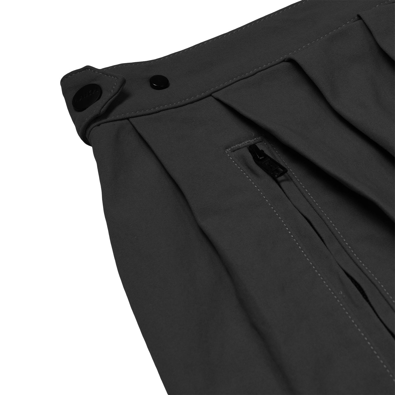 LAKH Men Drop Crotch Loose Pants Black - BOTTOMS Canada