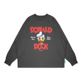 LAKH Men x URDU Donald Duck Long Tee Dark Grey - T - SHIRTS Canada