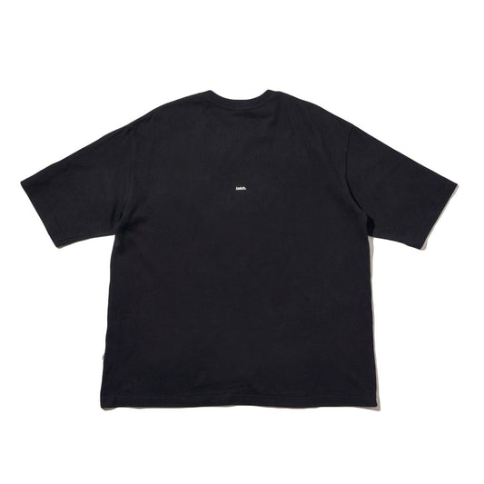 LAKH Patchwork Logo Half Sleeve Tee Black - T-SHIRTS - Canada