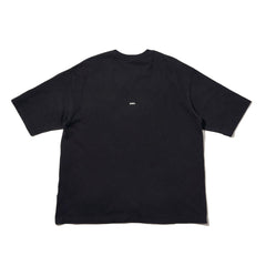 LAKH Patchwork Logo Half Sleeve Tee Black - T-SHIRTS - Canada