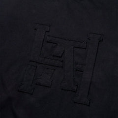 LAKH Patchwork Logo Half Sleeve Tee Black - T-SHIRTS - Canada