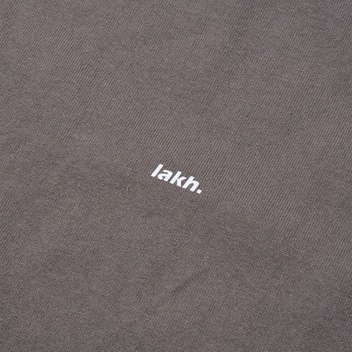 LAKH Patchwork Logo Half Sleeve Tee Grey - T-SHIRTS - Canada