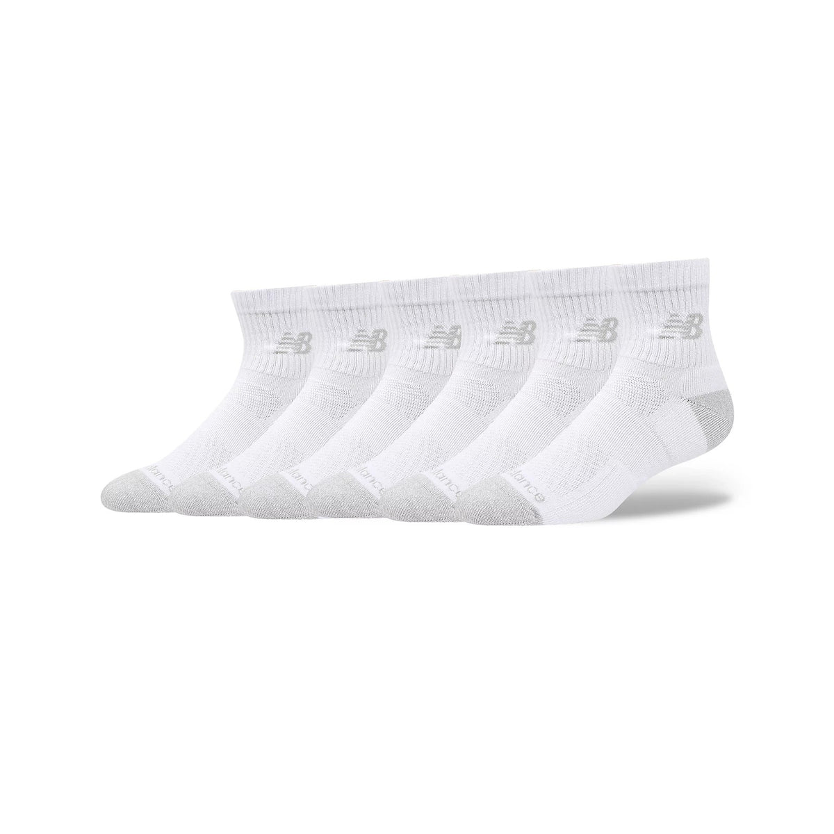 New Balance Active QTR Socks 6 Pack White Main image