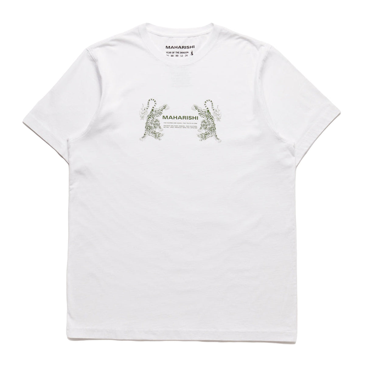 Maharishi Men Double Tigers Miltype T - Shirt White - T - SHIRTS Canada Main image