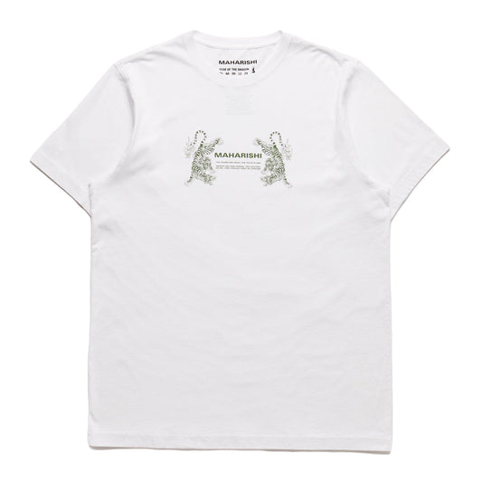 Maharishi Men Double Tigers Miltype T - Shirt White - T - SHIRTS Canada