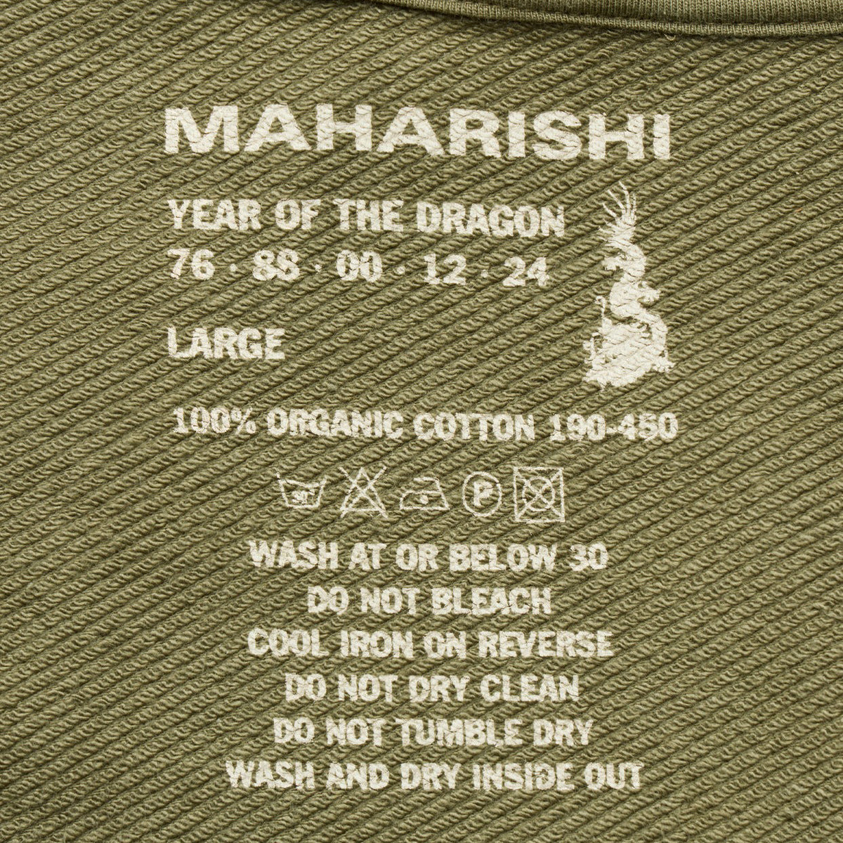 Maharishi Men Dragon Bamboo Hooded Sweater Olive - SWEATERS Canada