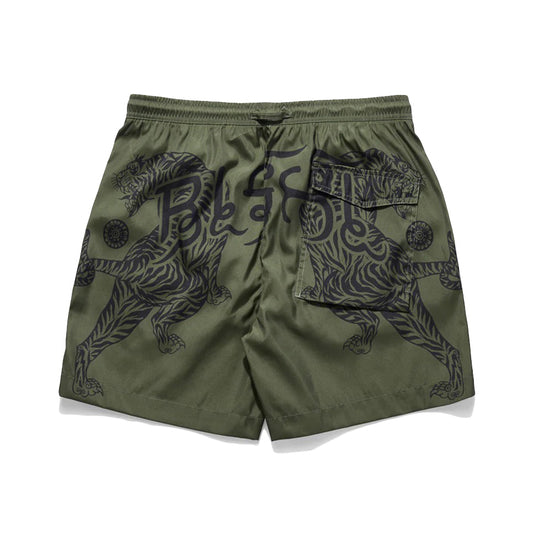 Maharishi Men Muay Thai Swim Shorts Olive M1020-OLV - T-SHIRTS - Canada